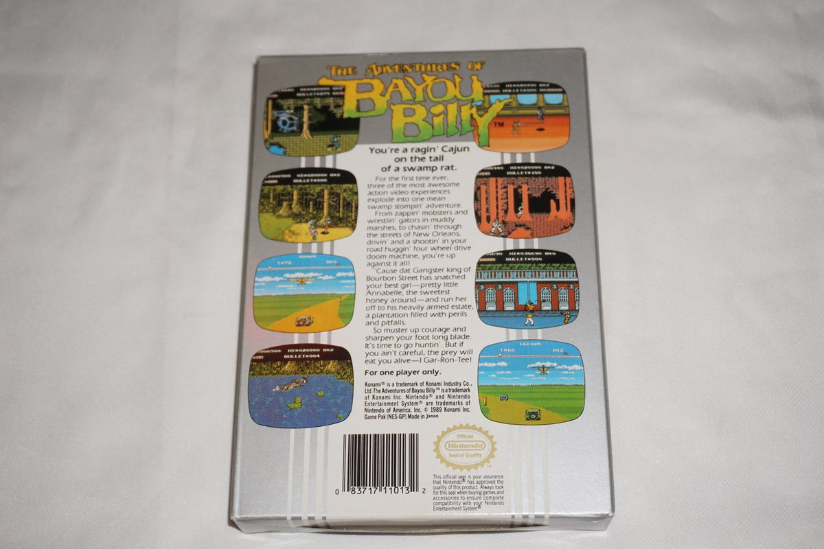 Adventures Of Bayou Billy (Nintendo NES) Complete in Box CIB