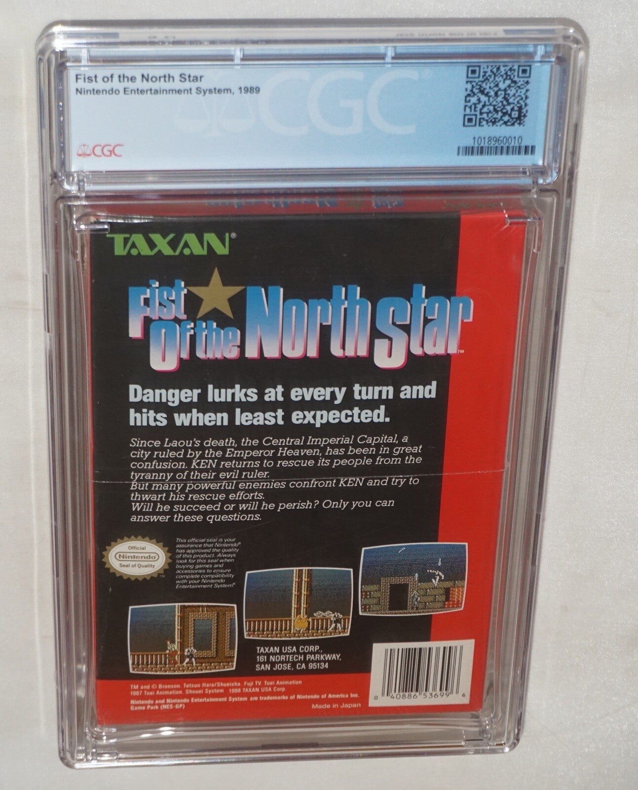 Fist of the North Star (Nintendo NES) CGC 9.0 B+ NEW Sealed