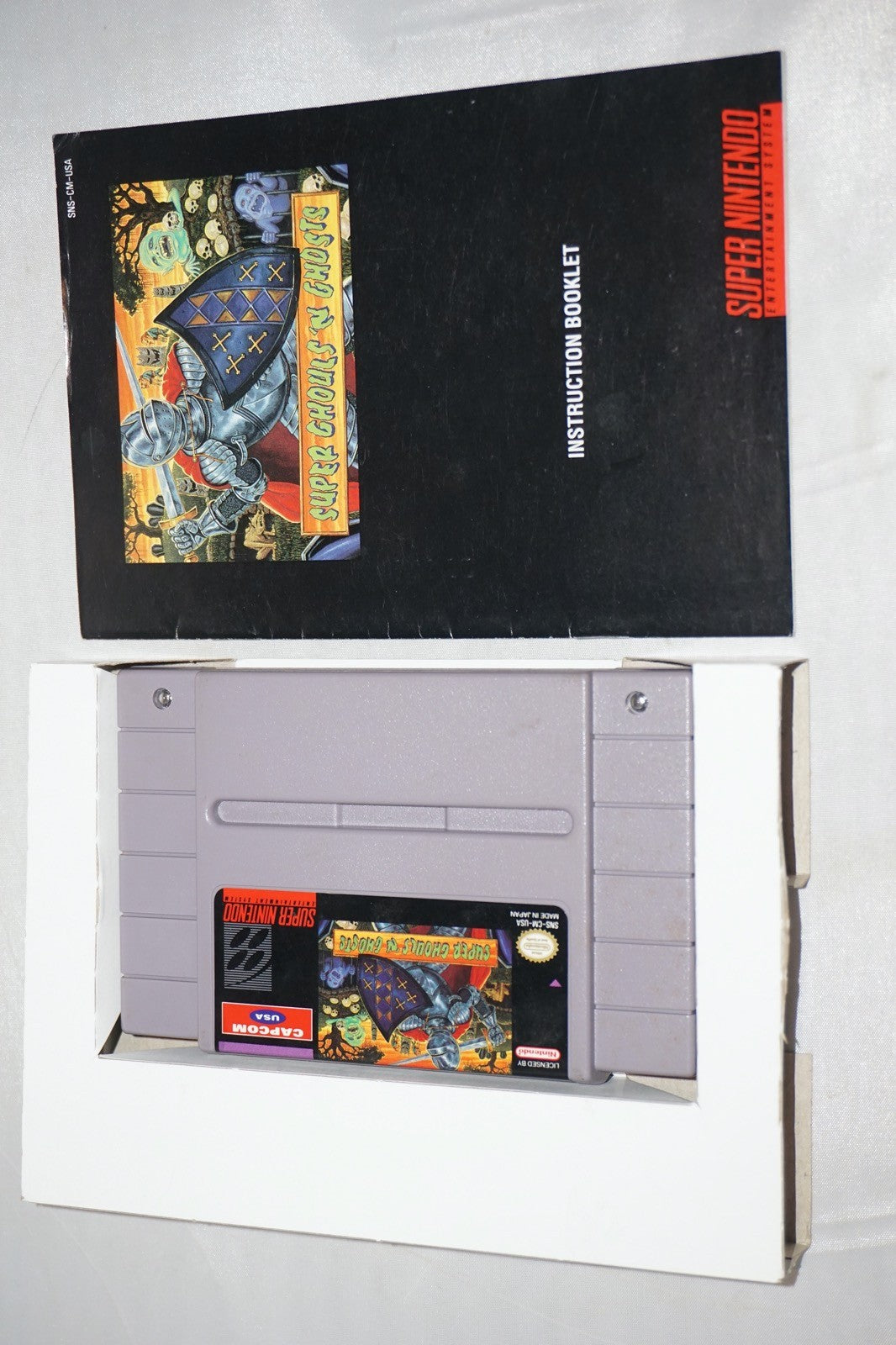 Super Ghouls N Ghosts (Super Nintendo SNES) Complete in Box CIB