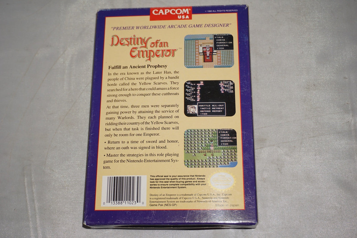 Destiny Of An Emperor (Nintendo NES) Complete in Box CIB