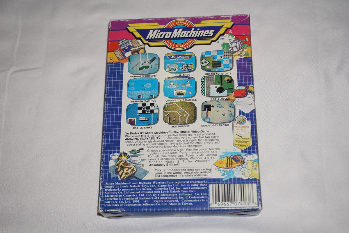 Micro Machines (Nintendo NES) Complete in Box CIB