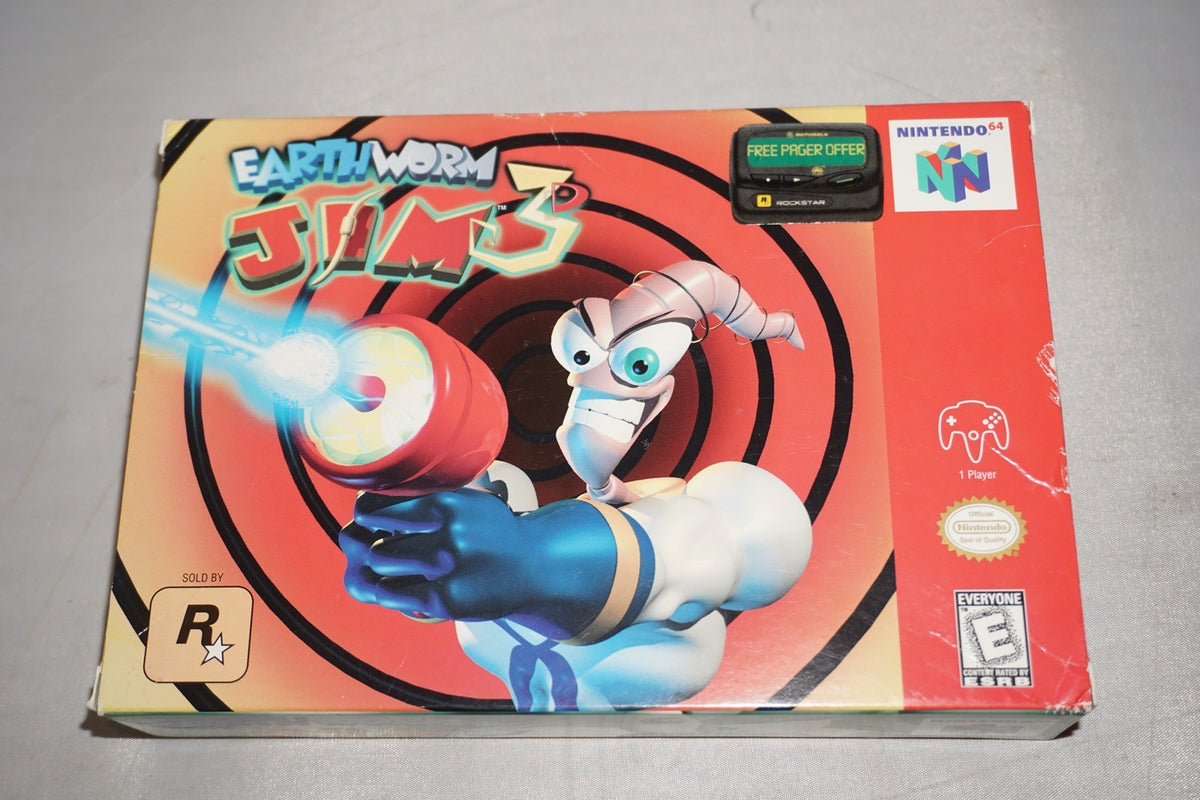 Earthworm Jim 3D (Nintendo 64 N64) Complete in Box CIB