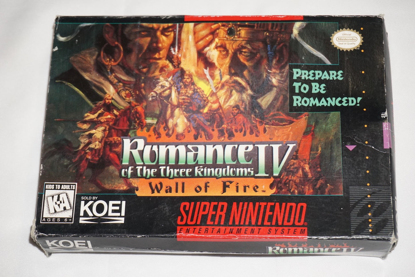 Romance of the Three Kingdoms IV 4 (Super Nintendo SNES) Complete in Box CIB