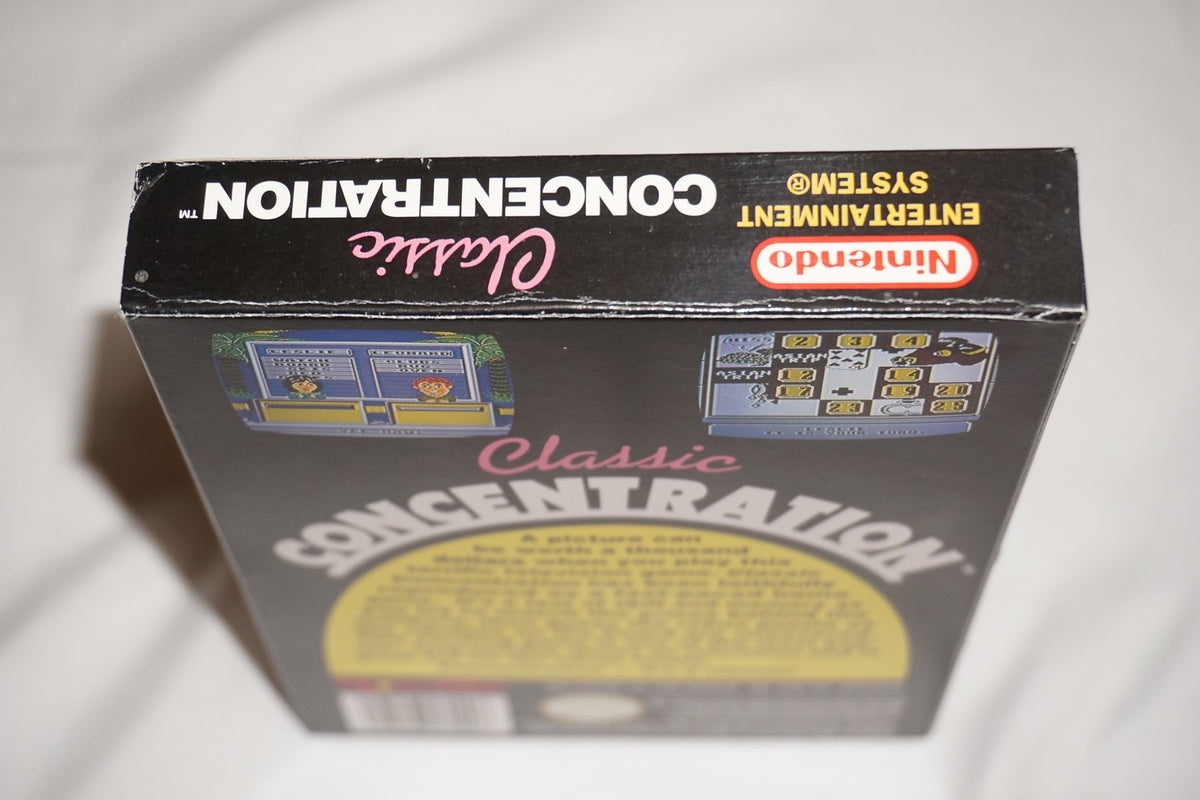 Classic Concentration (Nintendo NES) Complete in Box CIB