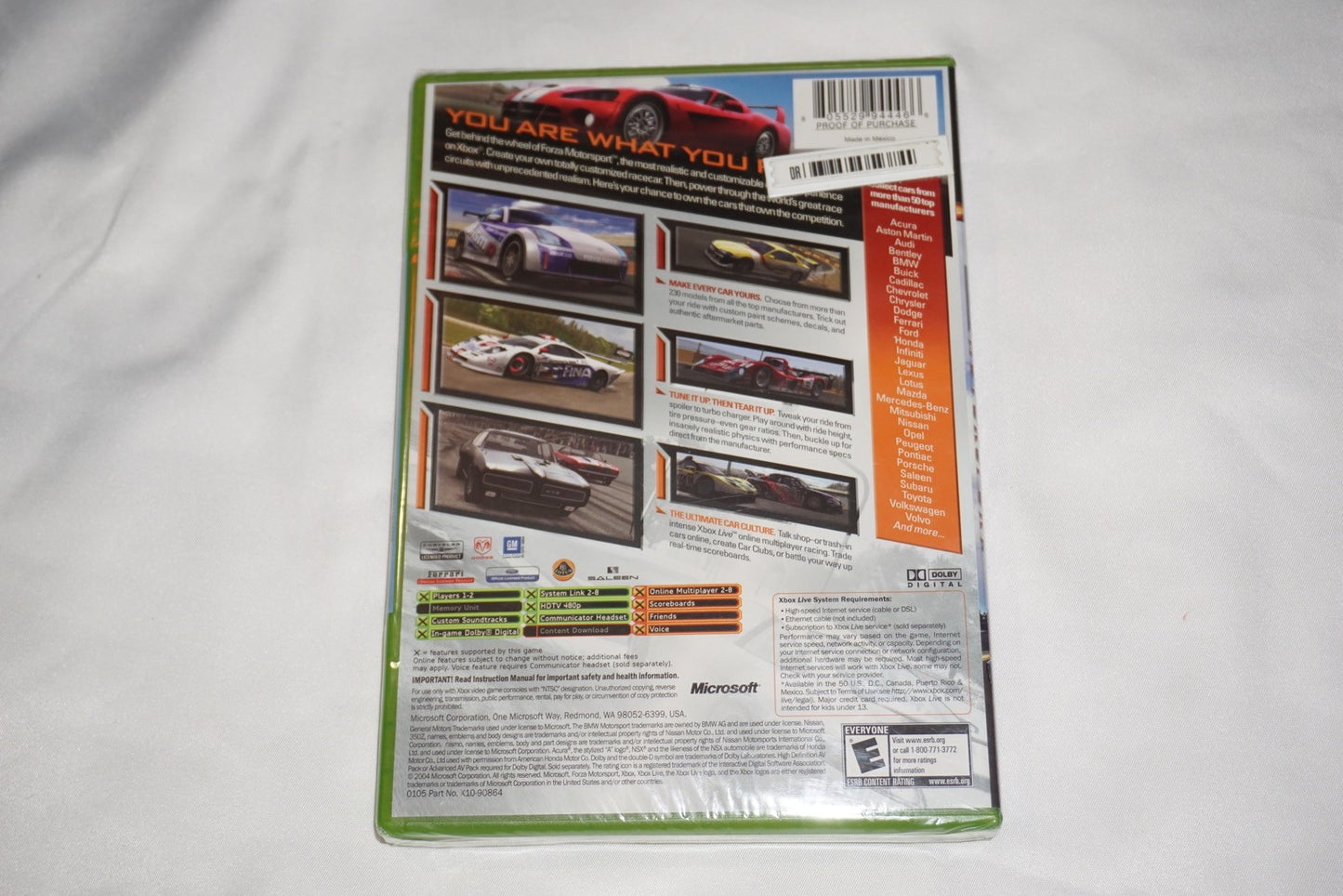 Forza Motorsport 1 (Microsoft Xbox) NEW Sealed
