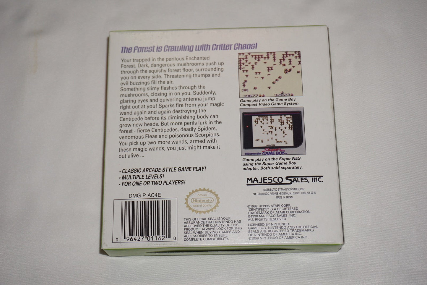 Centipede (Nintendo Game Boy Game Boy) Complete in Box CIB