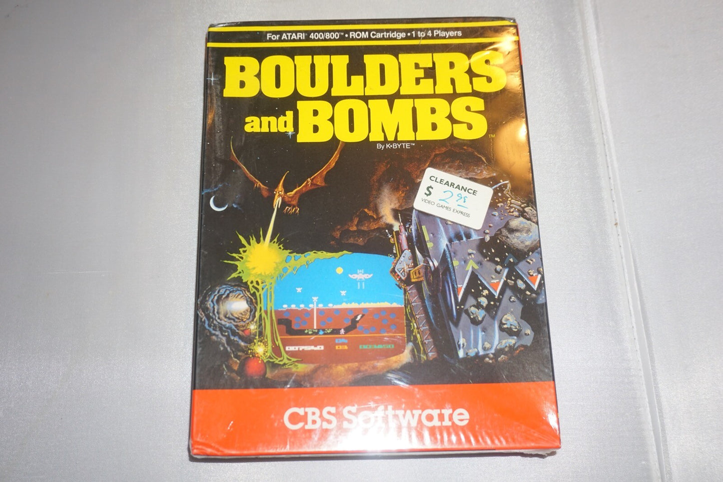 Boulders And Bombs (Atari 400/800) NEW Sealed In Box