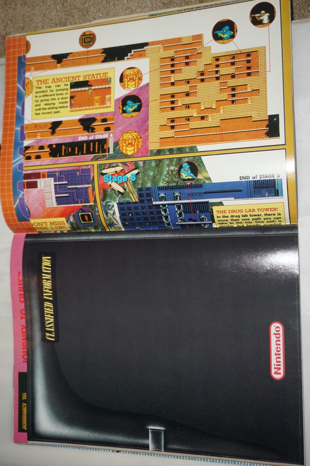 May/June 1990 Super Contra Nintendo Power Magazine #8 Poster Book