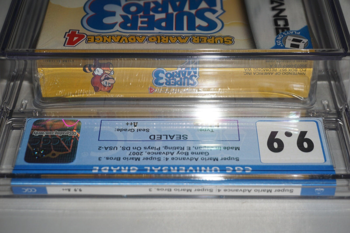 Super Mario Bros 3 4 (Nintendo Game Boy Advance GBA) CGC 9.9 A++ NEW Sealed