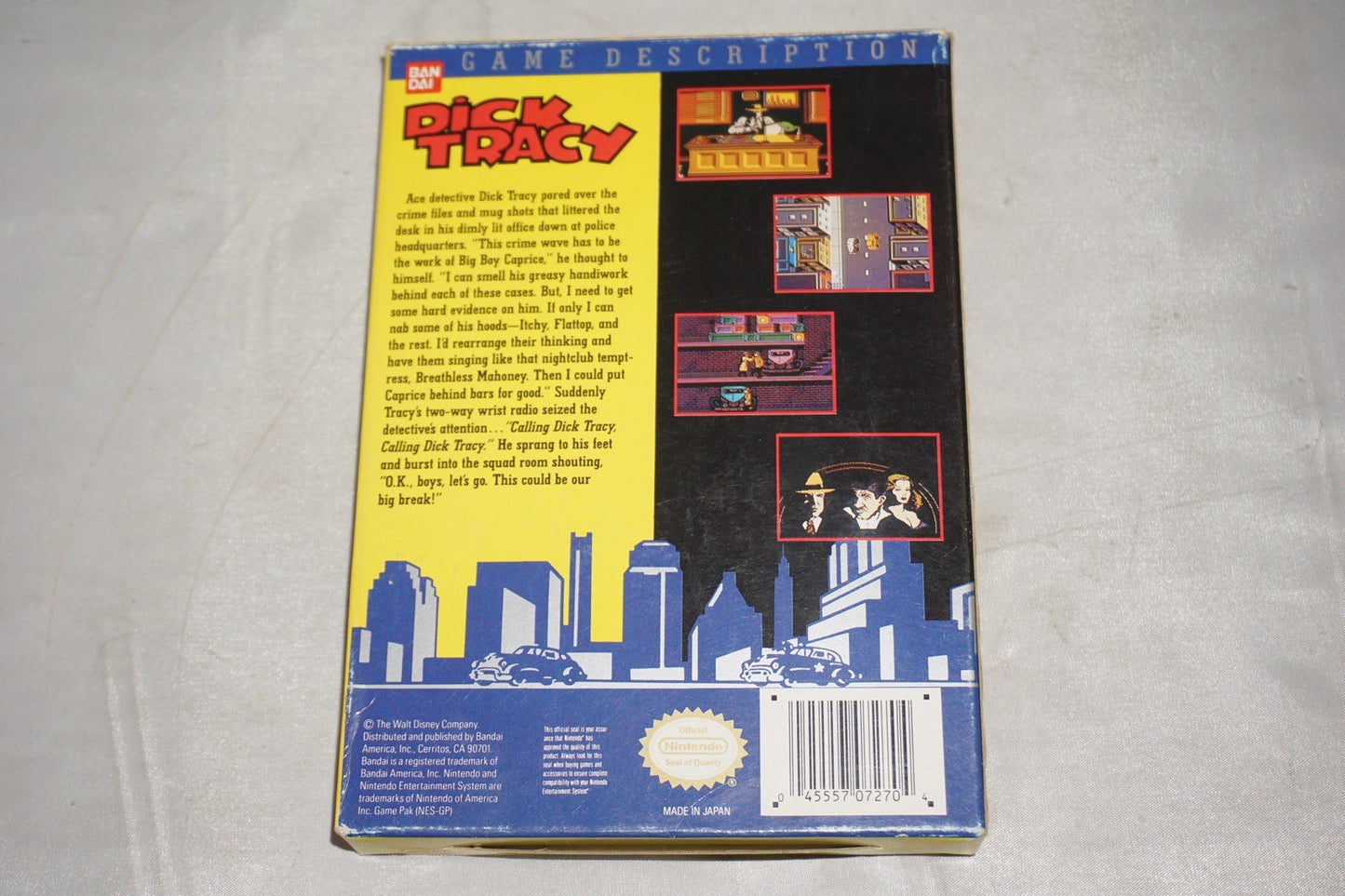 Dick Tracy (Nintendo NES) Complete in Box CIB