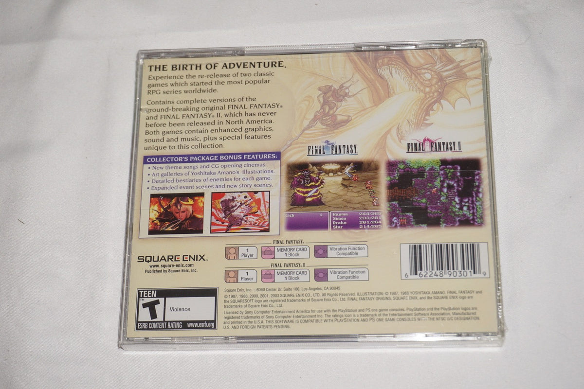 Final Fantasy Origins GH (Sony Playstation 1 ps1) NEW Factory Sealed