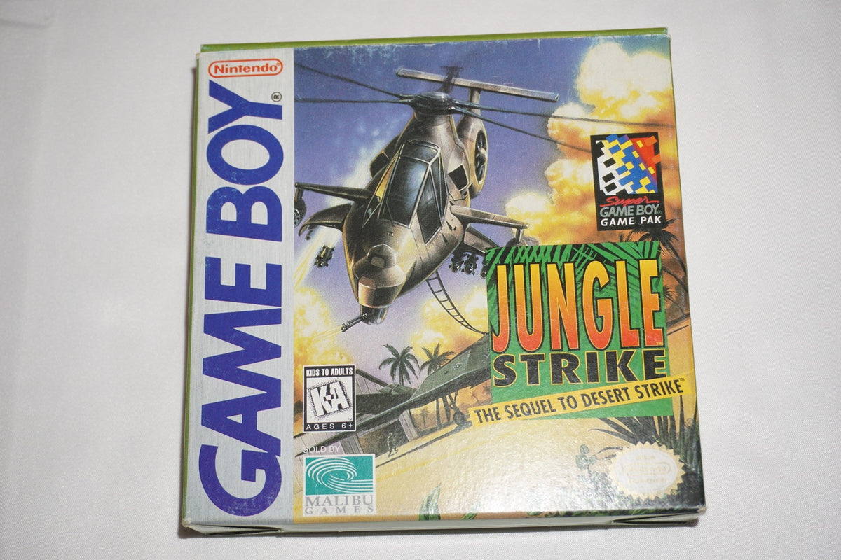 Jungle Strike (Nintendo Game Boy) Complete in Box w/ Poster CIB