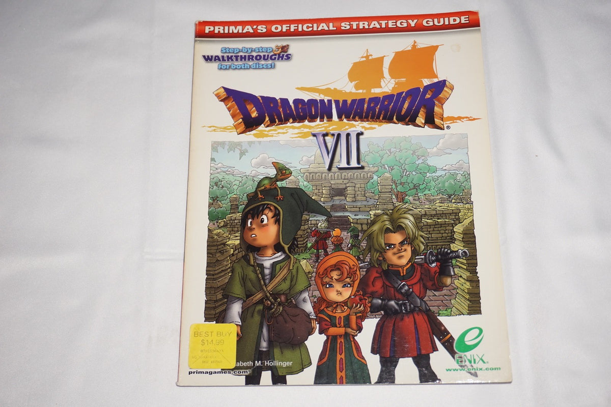 Dragon Warrior VII 7 Prima's Official  Strategy Guide Playstation ps1