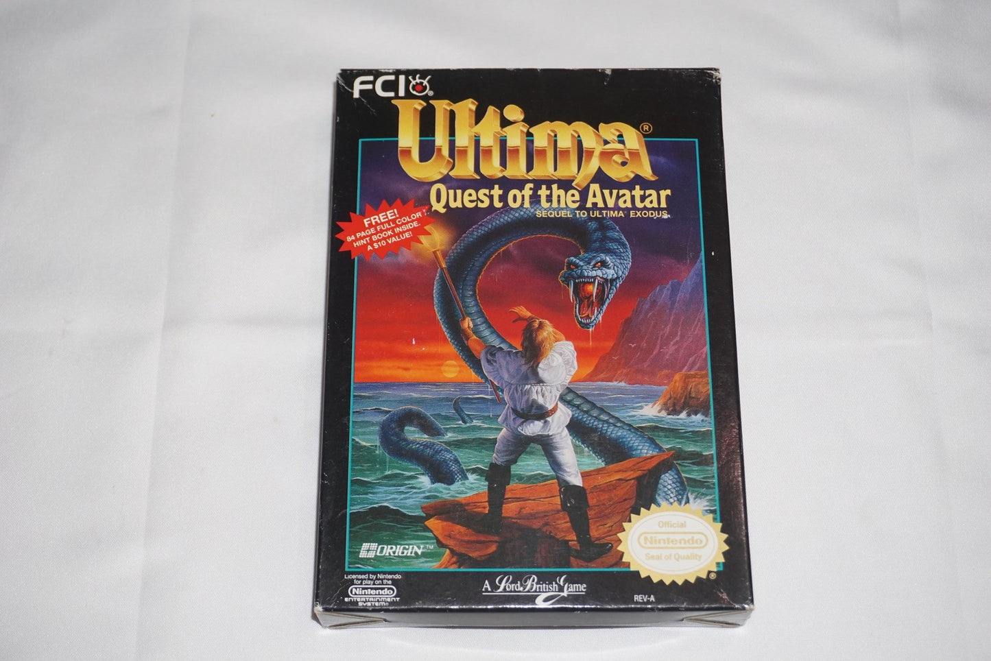 Ultima Quest Of The Avatar (Nintendo NES) Complete in Box CIB