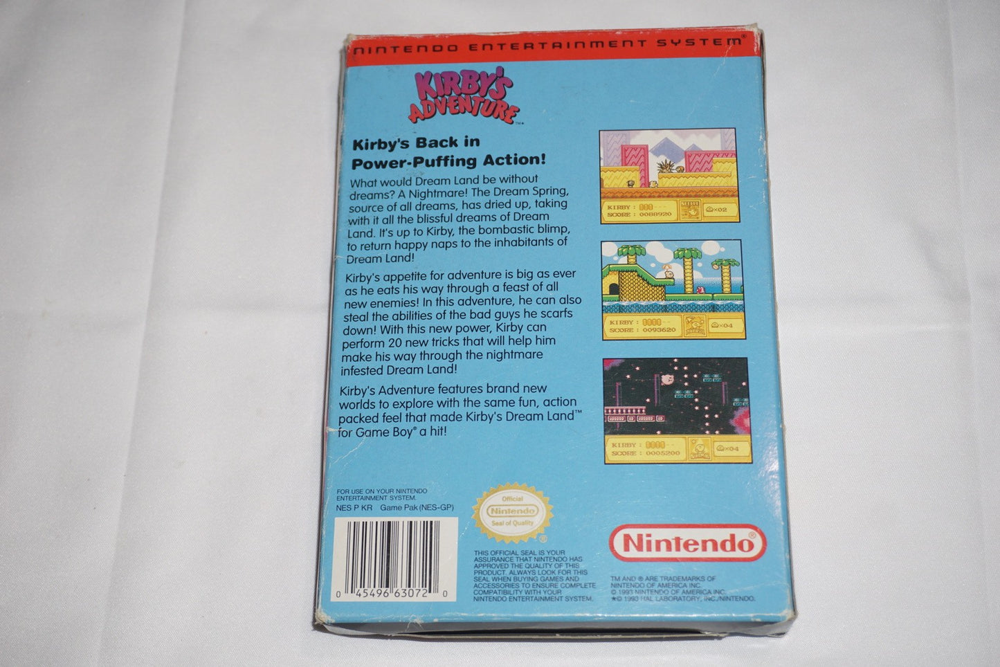 Kirby's Adventure (Nintendo NES) Complete in Box CIB