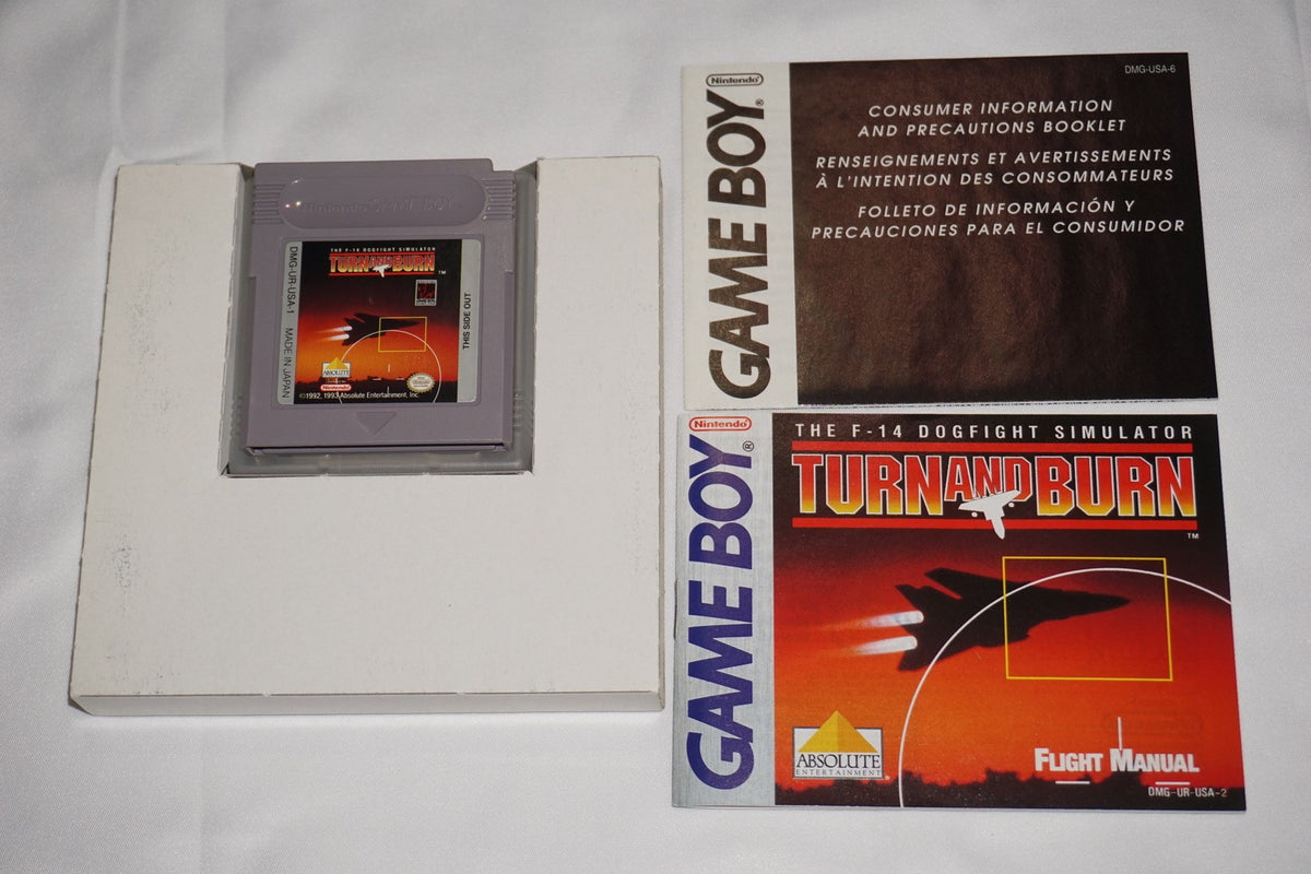 Turn and Burn (Nintendo Game Boy Gameboy) Complete in Box CIB