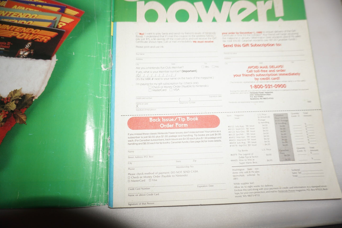 November/December 1989 Tetris Nintendo Power Magazine #10