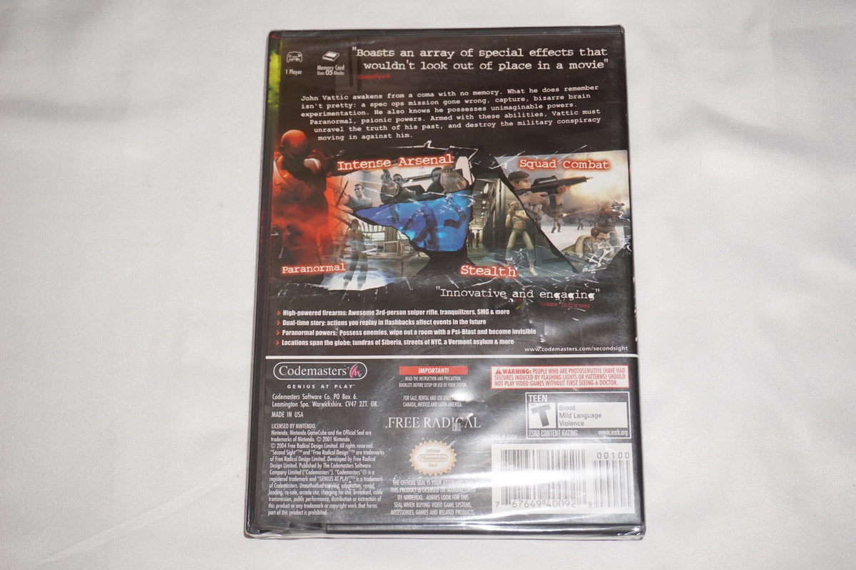 Second Sight (Nintendo Gamecube) NEW Sealed