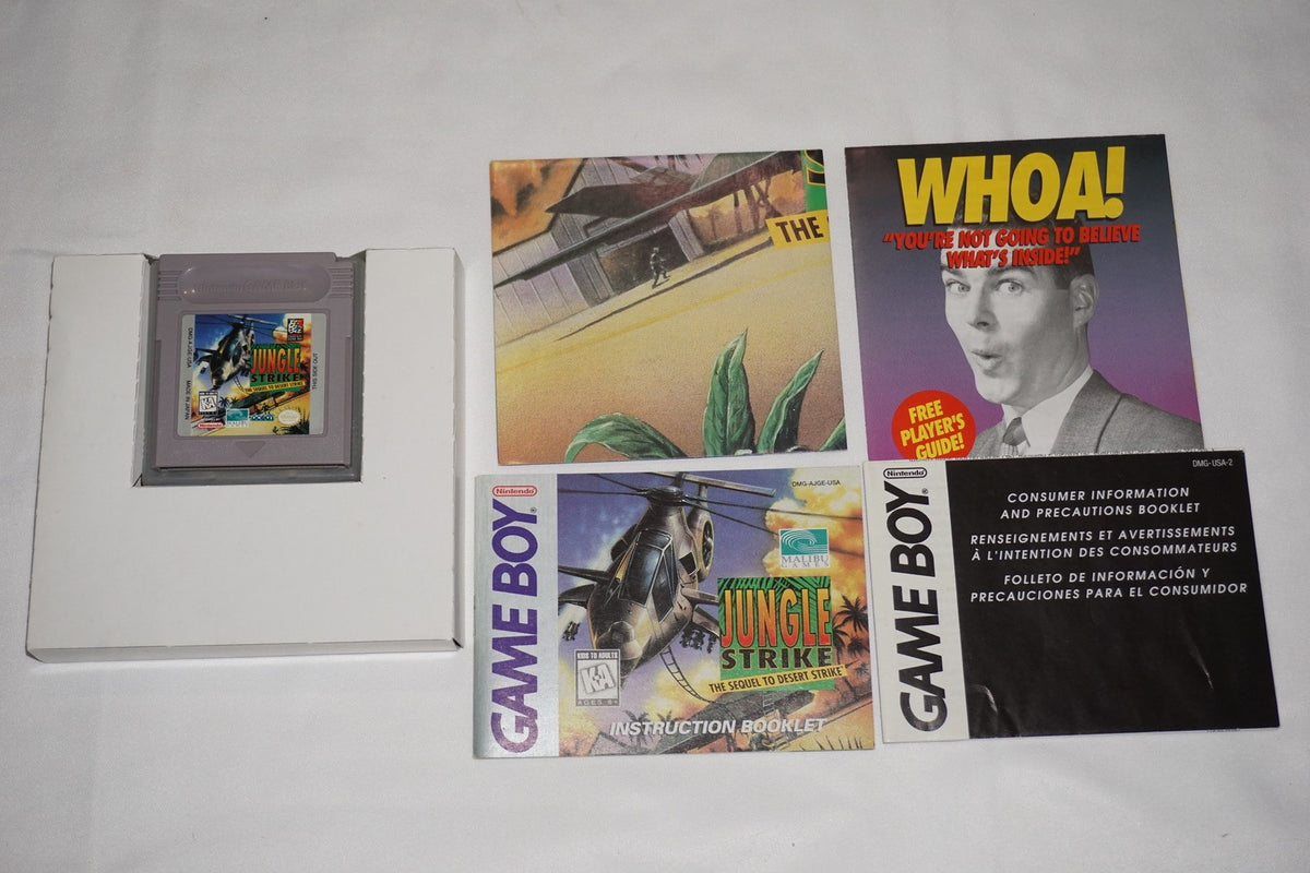 Jungle Strike (Nintendo Game Boy) Complete in Box w/ Poster CIB