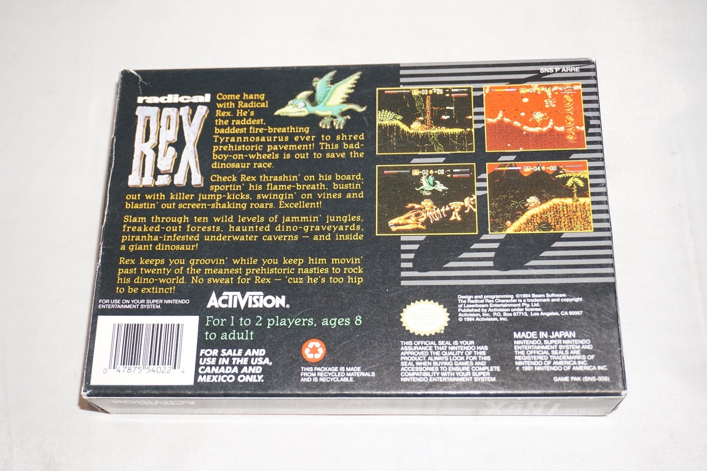 Radical Rex (Super Nintendo SNES) Complete in Box CIB