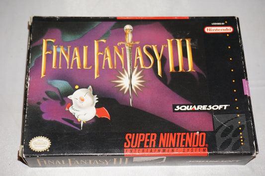 Final Fantasy III 3 (Super Nintendo SNES) Complete in Box CIB