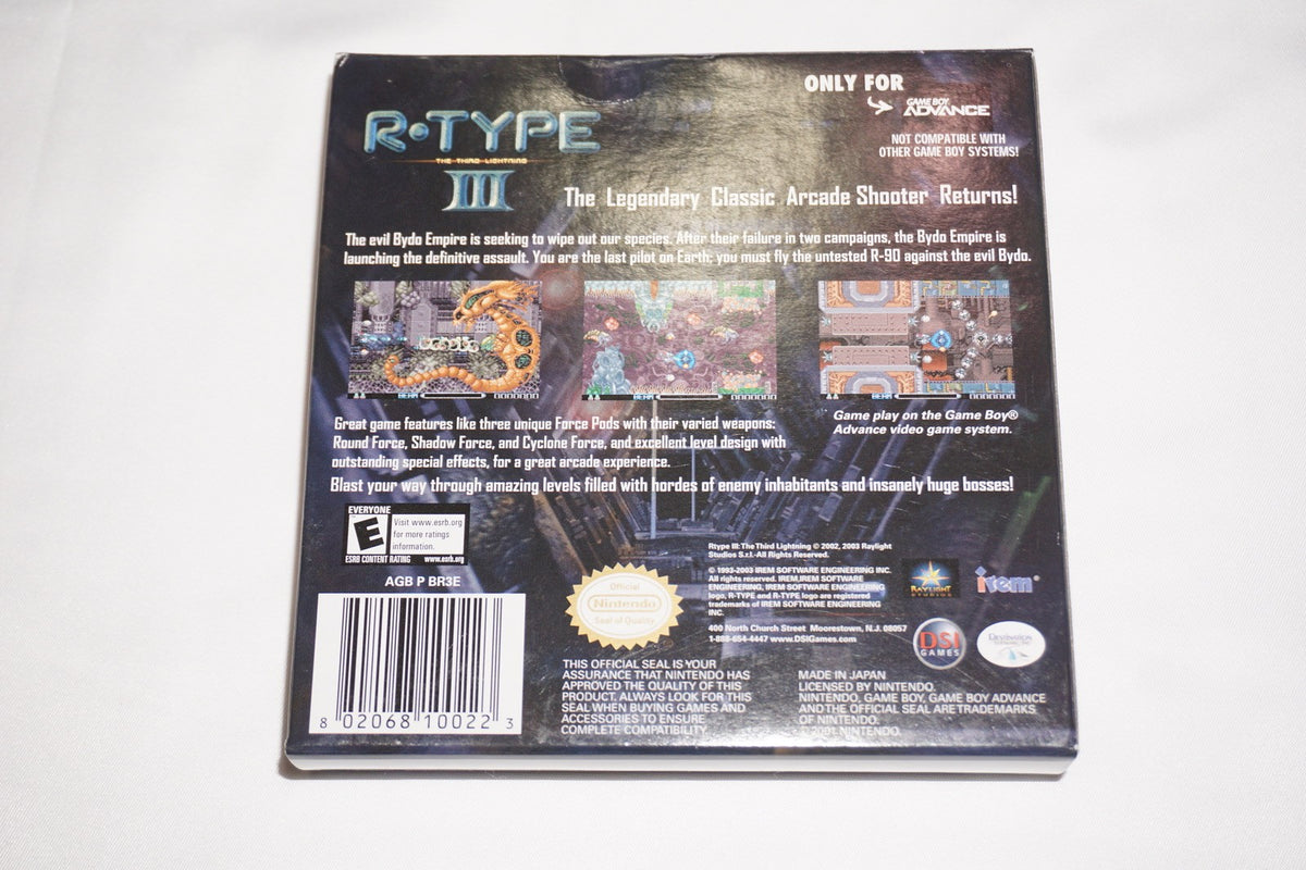 R Type III 3 (Game Boy Advance GBA) Complete in Box CIB