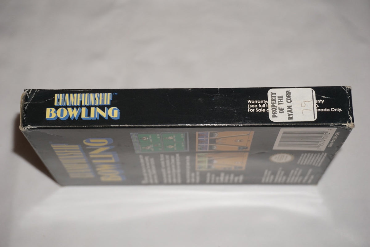 Championship Bowling (Nintendo NES) Complete in Box CIB