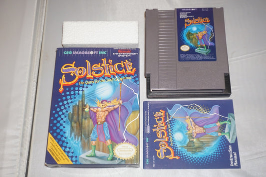 Solstice (Nintendo NES) Complete in Box CIB Near Mint #2