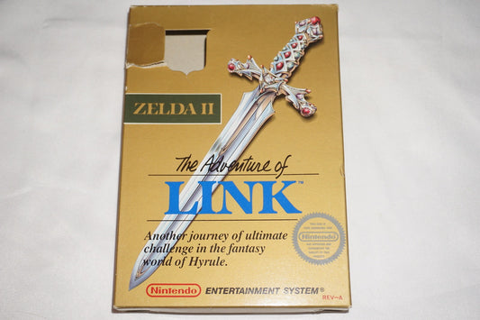 Adventures of Link Zelda II 2 GOLD (Nintendo NES) Complete in Box CIB