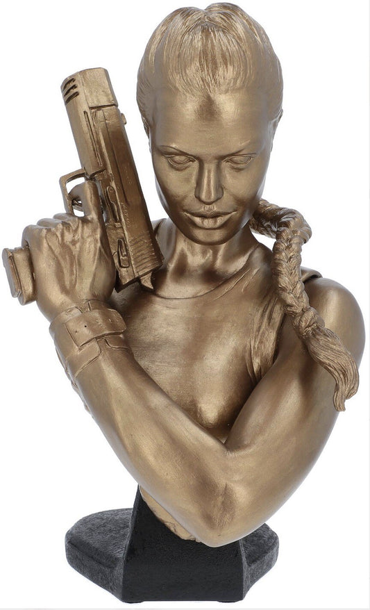 Angelina Jolie Lara Croft 1:2 Bust Figure Faux Bronze Art Department 11/15