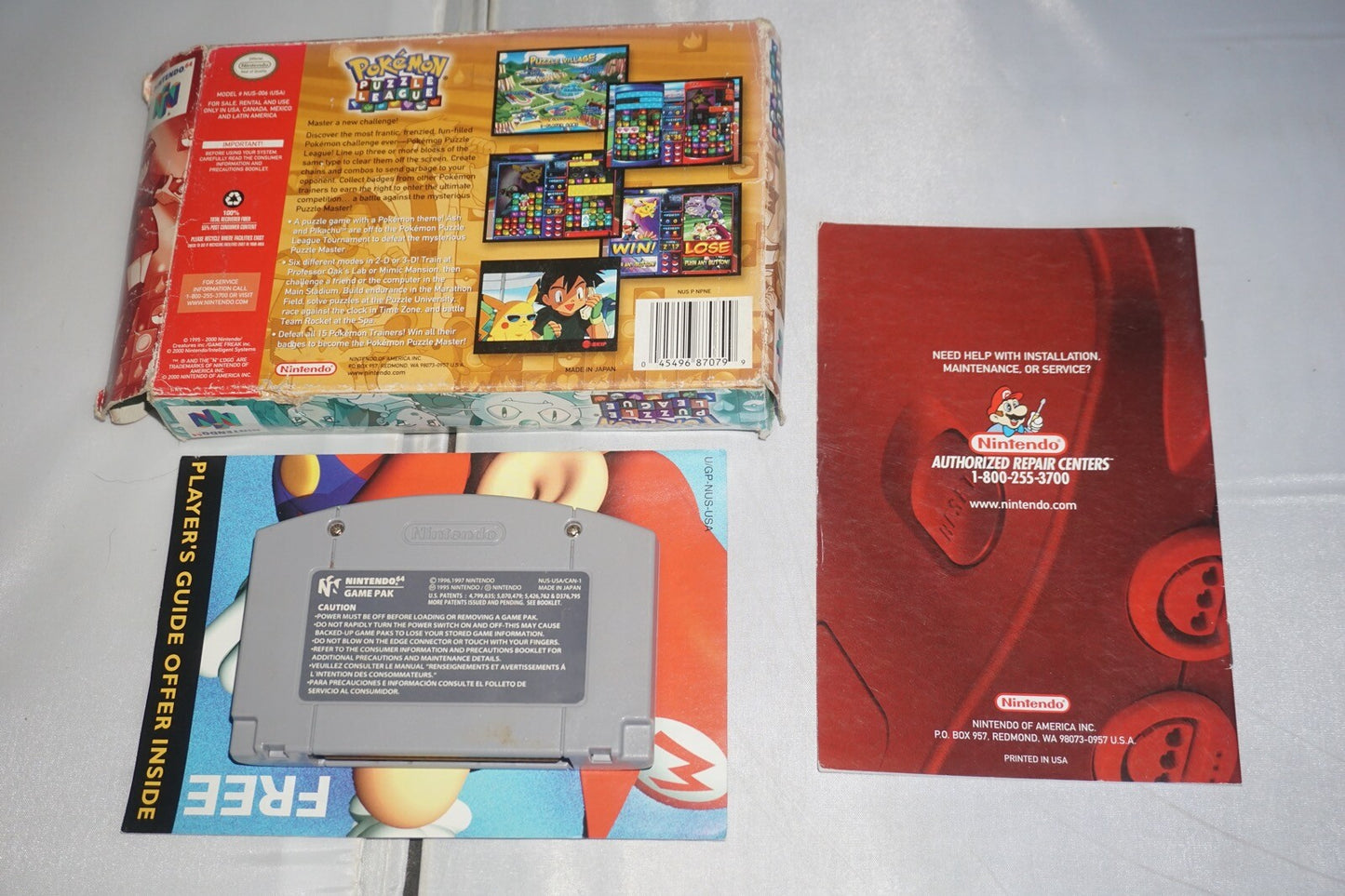 Pokemon Puzzle League (Nintendo 64 N64) Complete in Box CIB