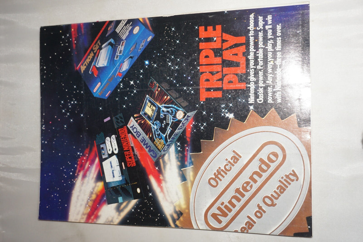 Nintendo Power Vol 44 Magician's Quest Magazine #1 Poster Plane Book NM