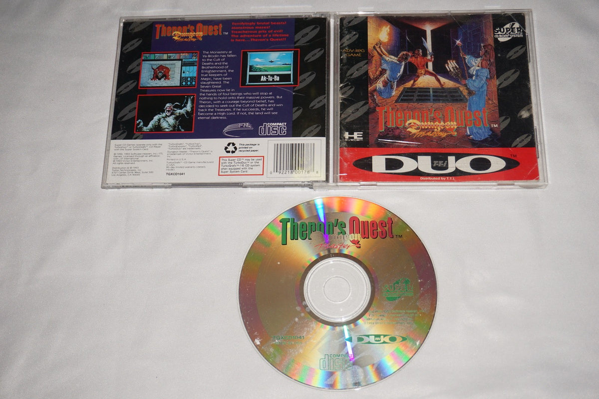 Dungeon Master: Theron's Quest (TurboGrafx CD TGCD Turbo Grafx) Complete