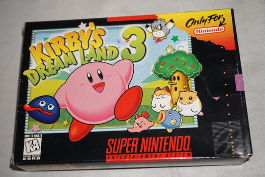 Kirby's Dream Land 3 (Super Nintendo SNES) Complete in Box CIB