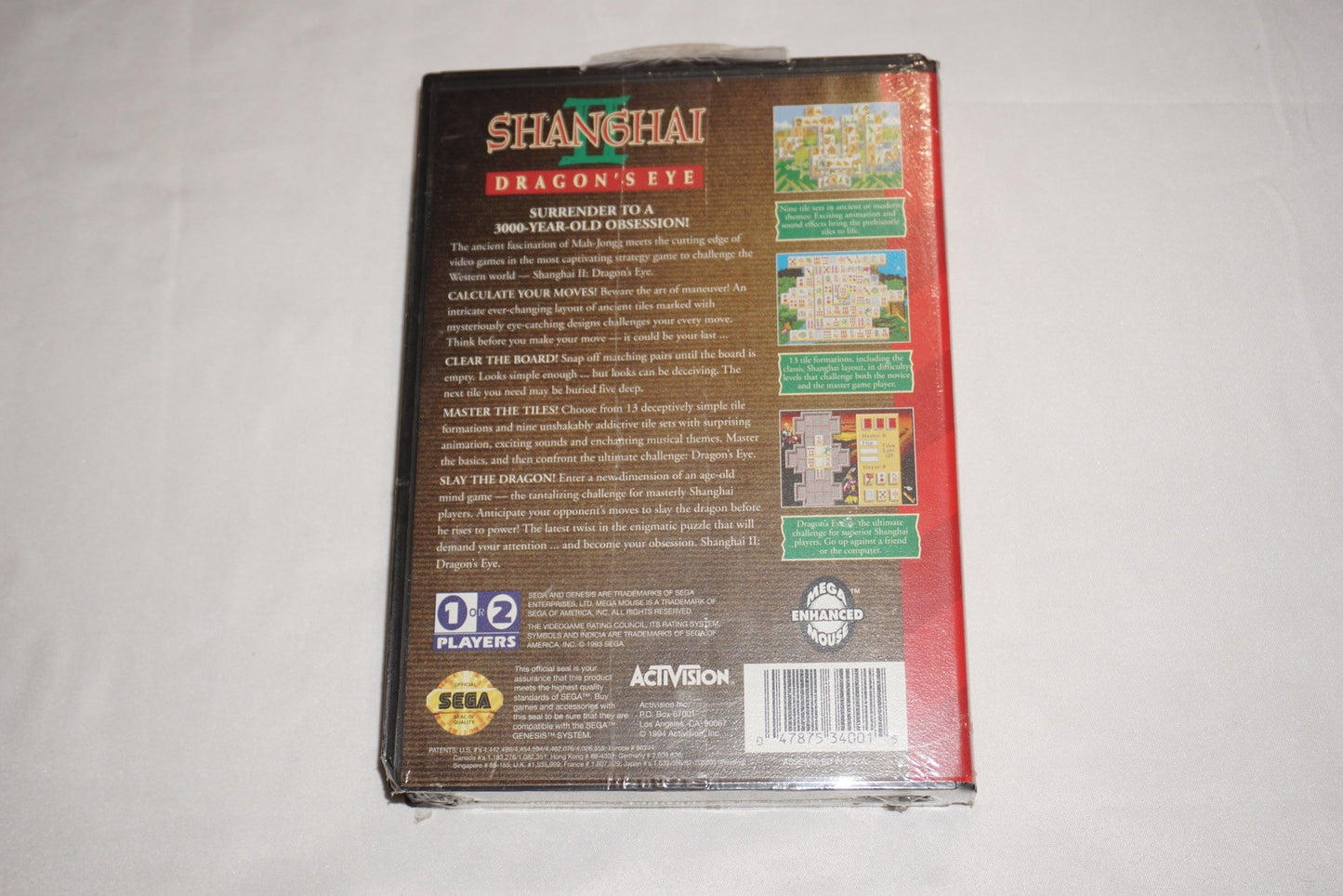 Shanghai II 2 (Sega Genesis) NEW Sealed