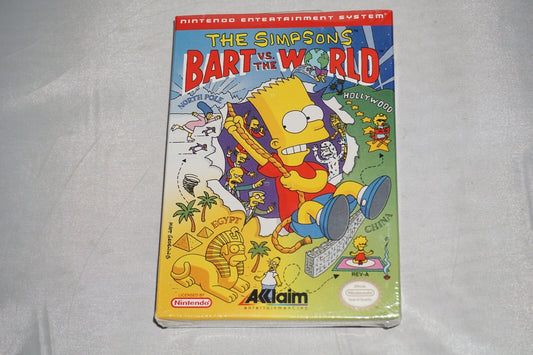 Simpsons Bart Vs The World (Nintendo NES) NEW Factory Sealed