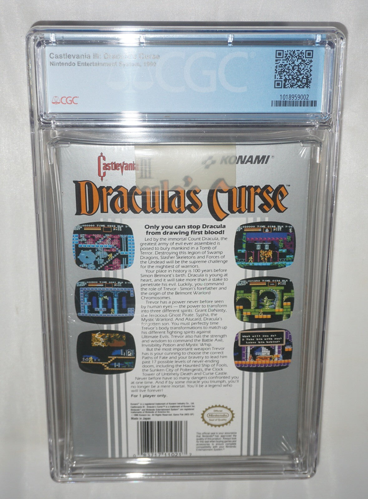 Castlevania III: Dracula's Curse (Nintendo NES) CGC 8.0 A+ NEW Sealed