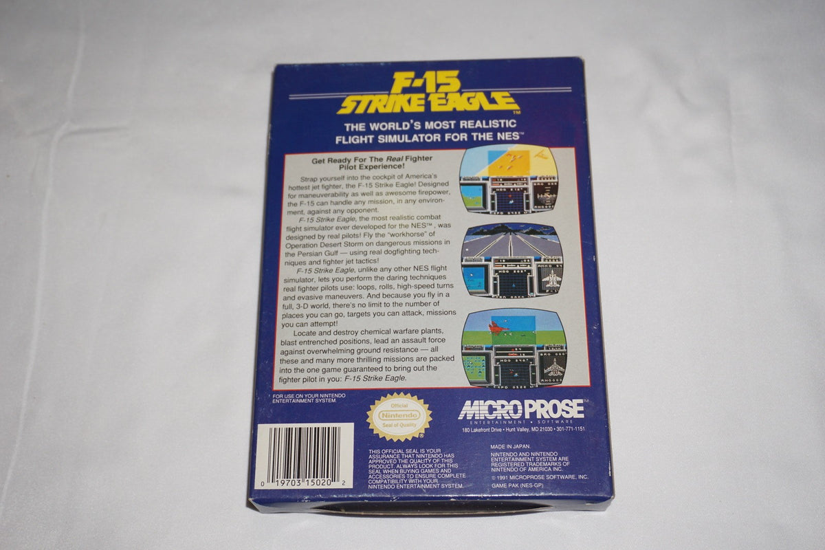 F-15 Strike Eagle (Nintendo NES) Complete in Box CIB
