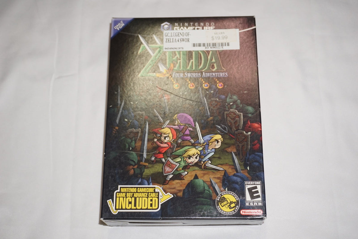 Legend of Zelda: Four Swords Adventures (Nintendo Gamecube) NEW Sealed Bundle