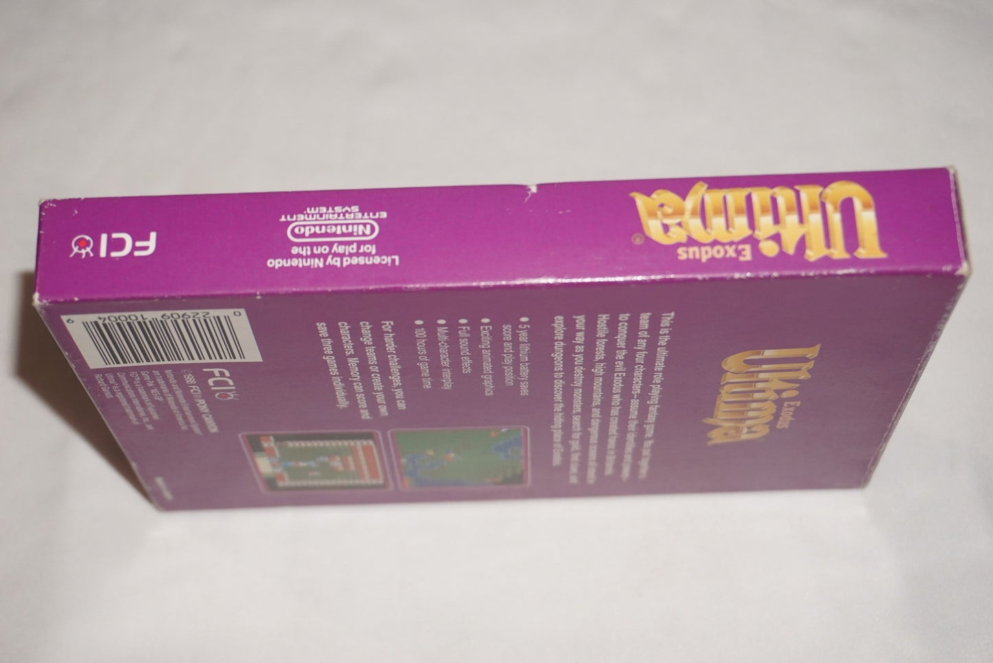 Ultima Exodus (Nintendo NES) Complete in Box w/ Hint Book Offer CIB