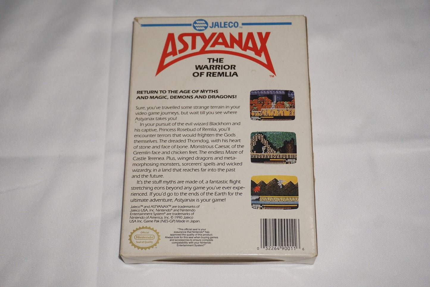 Astyanax (Nintendo NES) Complete in Box w/ Reg Card CIB
