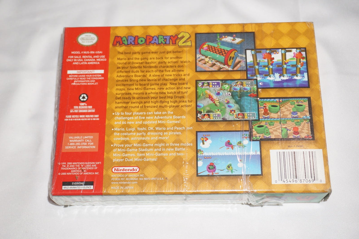 Mario Party 2 (Nintendo 64 N64) Complete in Box CIB