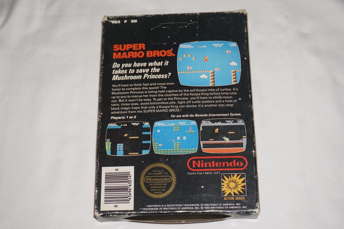 Super Mario Bros 5 Screw Hangtab (Nintendo NES) Complete in Box CIB