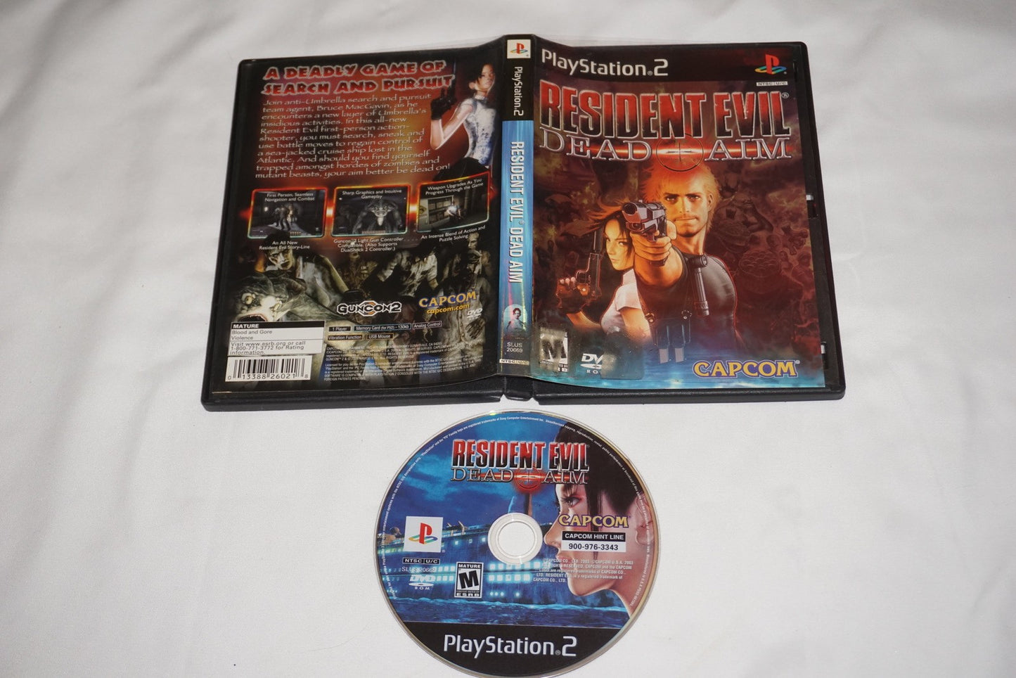 Resident Evil Dead Aim (Sony Playstation 2 ps2) with Case No Manual