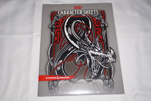 Character Sheets 5e 5th Edition Dungeons & Dragons D&D NEW