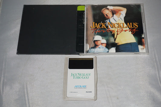 Jack Nicklaus' Turbo Golf (Turbo Grafx 16 tg16) Complete in Case Turbografx