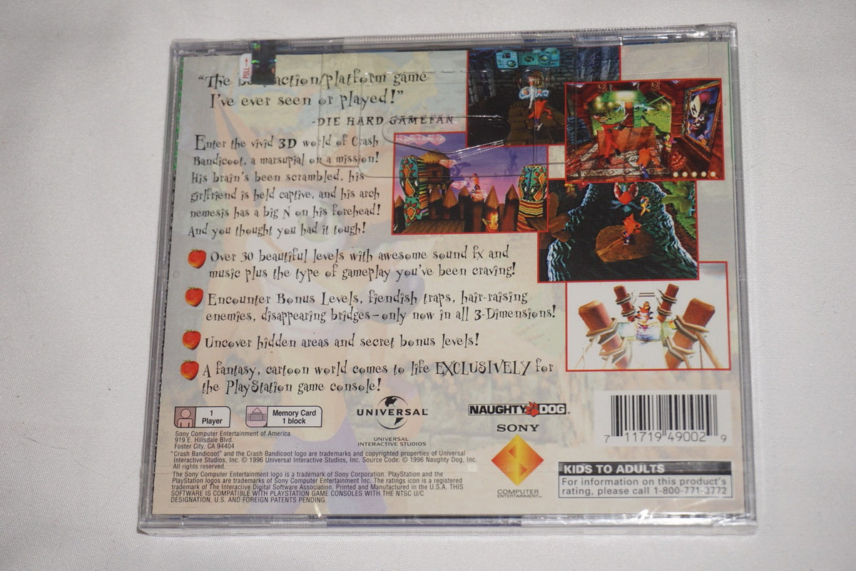 Crash Bandicoot GH (Sony Playstation 1 ps1) NEW Factory Sealed