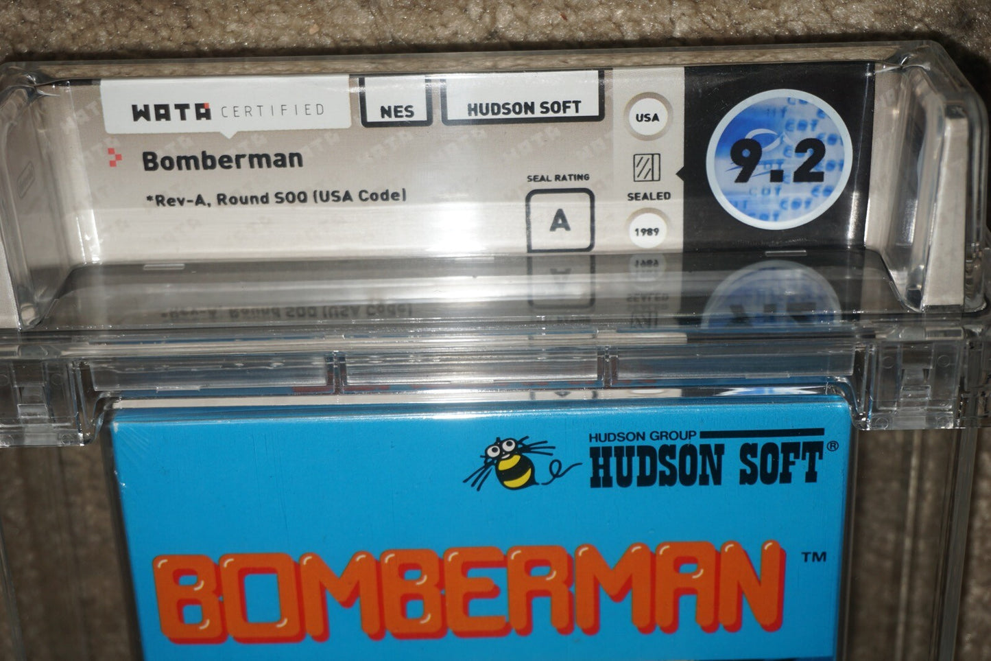 Bomberman (Nintendo NES) WATA 9.2 A NEW Factory Sealed