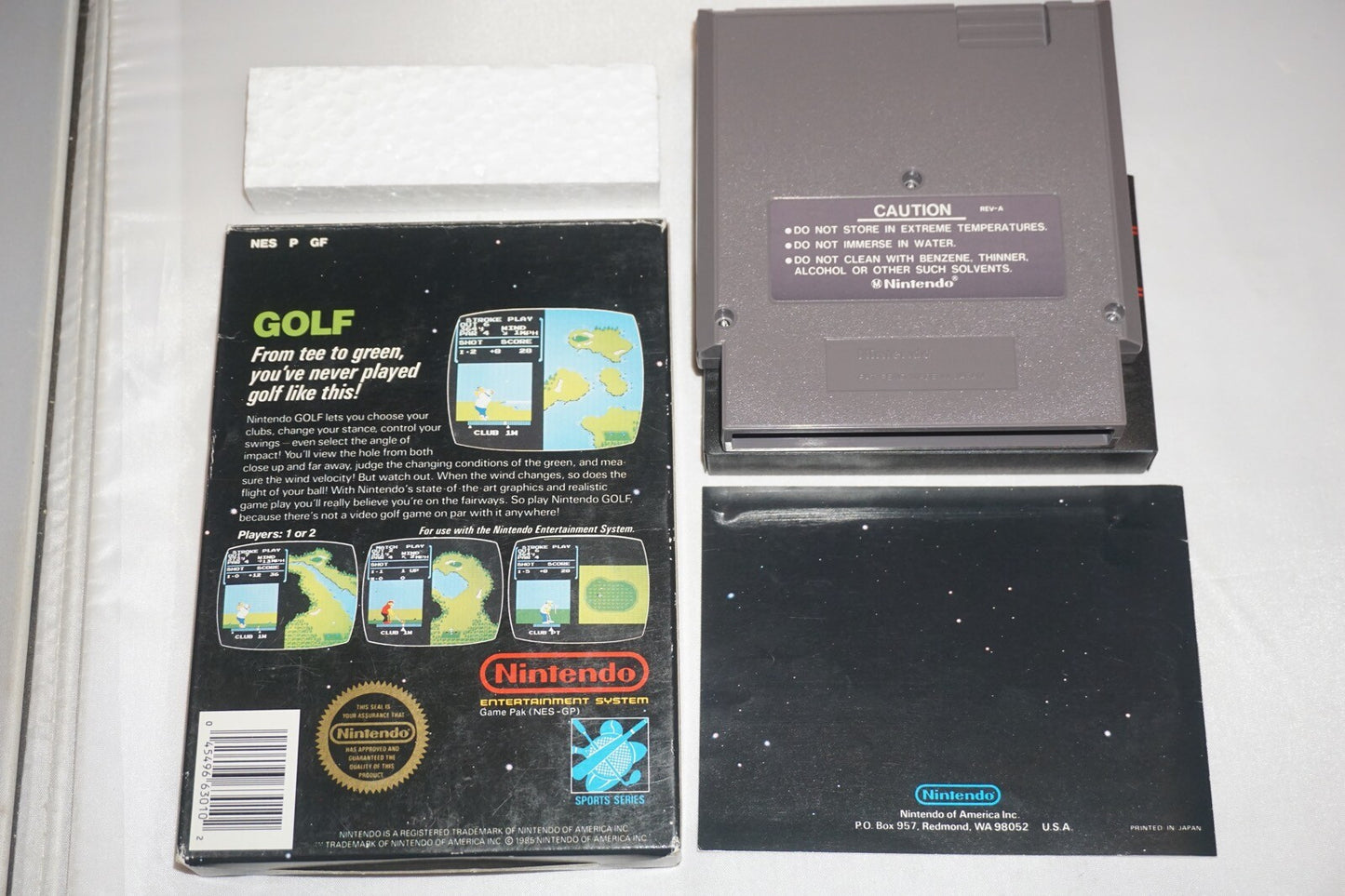 Golf CIRCLE (Nintendo NES) Complete in Box CIB #2