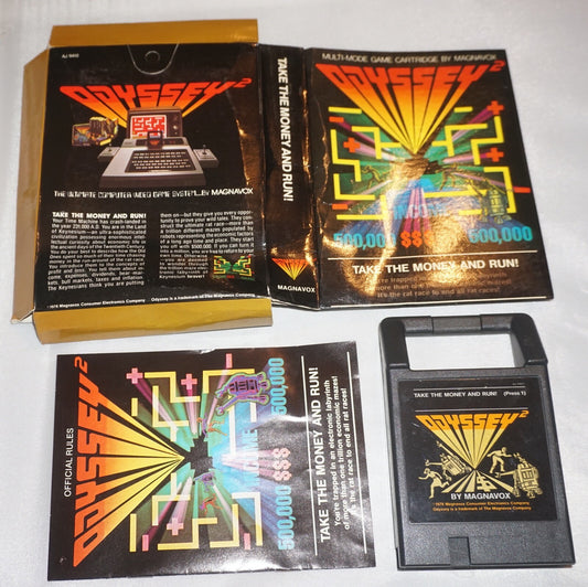Take the Money and Run (Magnavox Odyssey 2) Complete In Box